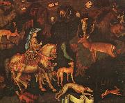 Antonio Pisanello The Vision of St.Eustace oil on canvas